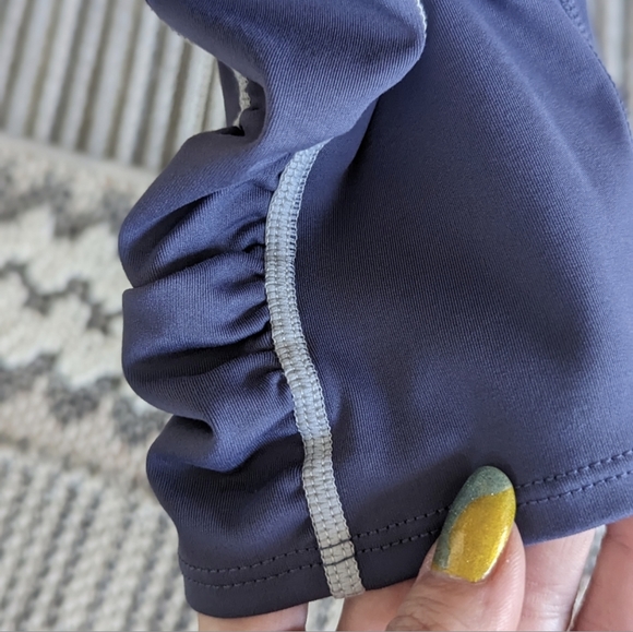 Free People Medium FP Movement You're A Peach Leggings Blue Stretchy Athletic - Picture 10 of 15